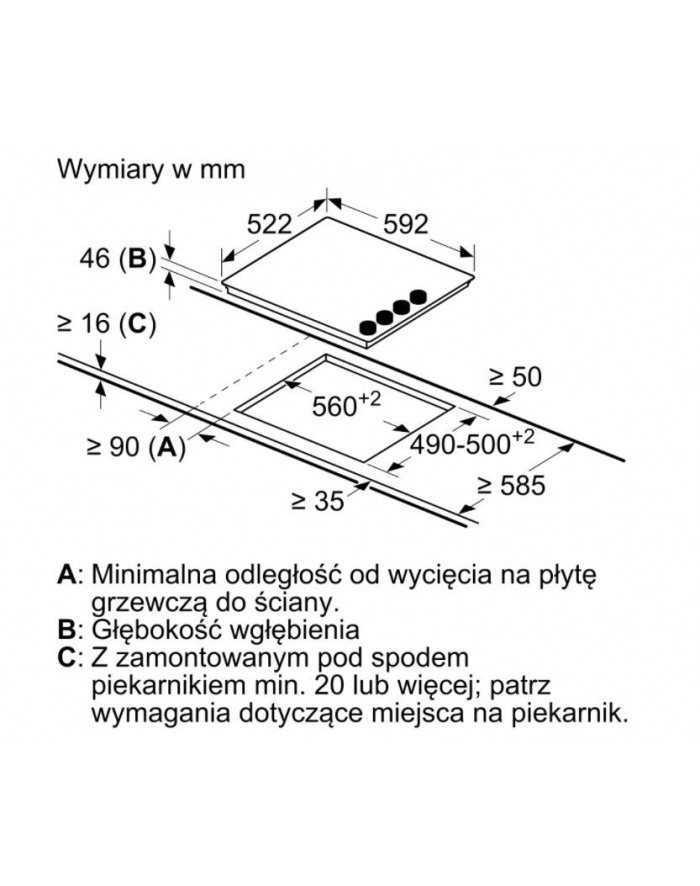 bosch Płyta ceramiczna PKE612CA2E główny