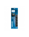 philips Listwa antyprzepięciowa SPN7040BA/60 4 gniazda AC, 2m Czarna - nr 2
