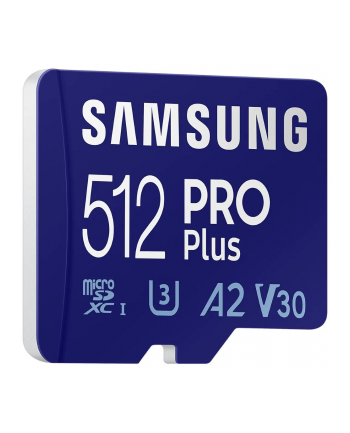 samsung Karta pamięci microSD MD-MD512KB/(wersja europejska) 512GB PRO Plus + czytnik