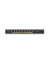 zyxel Przełącznik GS1100-10HP-(wersja europejska)0102F 120W PoE 8xGigabit 2xFiber Uplilk Switch - nr 16