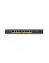 zyxel Przełącznik GS1100-10HP-(wersja europejska)0102F 120W PoE 8xGigabit 2xFiber Uplilk Switch - nr 26