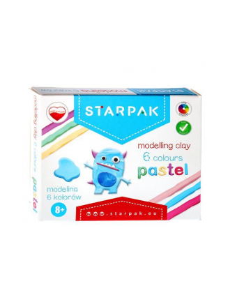 Modelina 6 kolorów pastel STARPAK