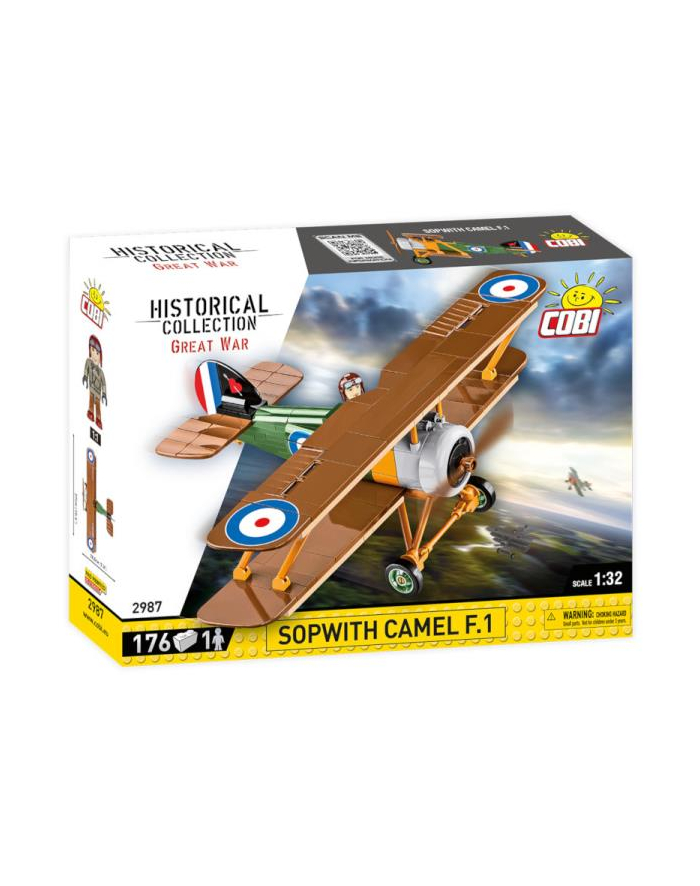 COBI 2987 Historical Collection Great War Sopwith Camel F.1 176 klocków główny