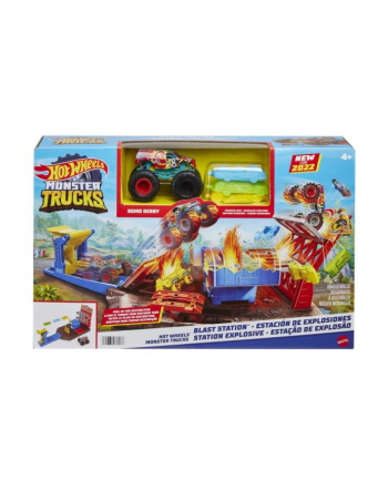 Hot Wheels Monster Trucks Demolka na stacji HFB12 MATTEL