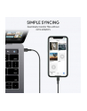 aukey CB-CL02 Black nylonowy kabel Lightning-USB C | USB Power Delivery USB-PD | 1.2m | certyfikat MFi Apple - nr 16