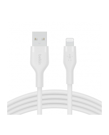 belkin Kabel BoostCharge USB-A do Lightning silikonowy 1m, biały