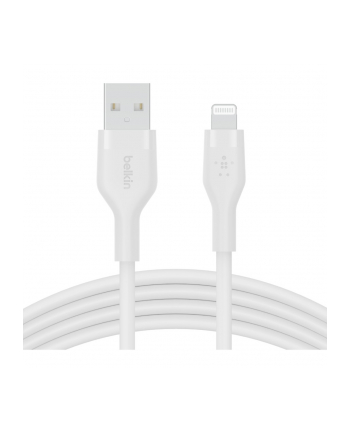 belkin Kabel BoostCharge USB-A do Lightning silikonowy 1m, biały