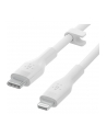 belkin Kabel BoostCharge USB-C do Lightning silikonowy 2m, biały - nr 35