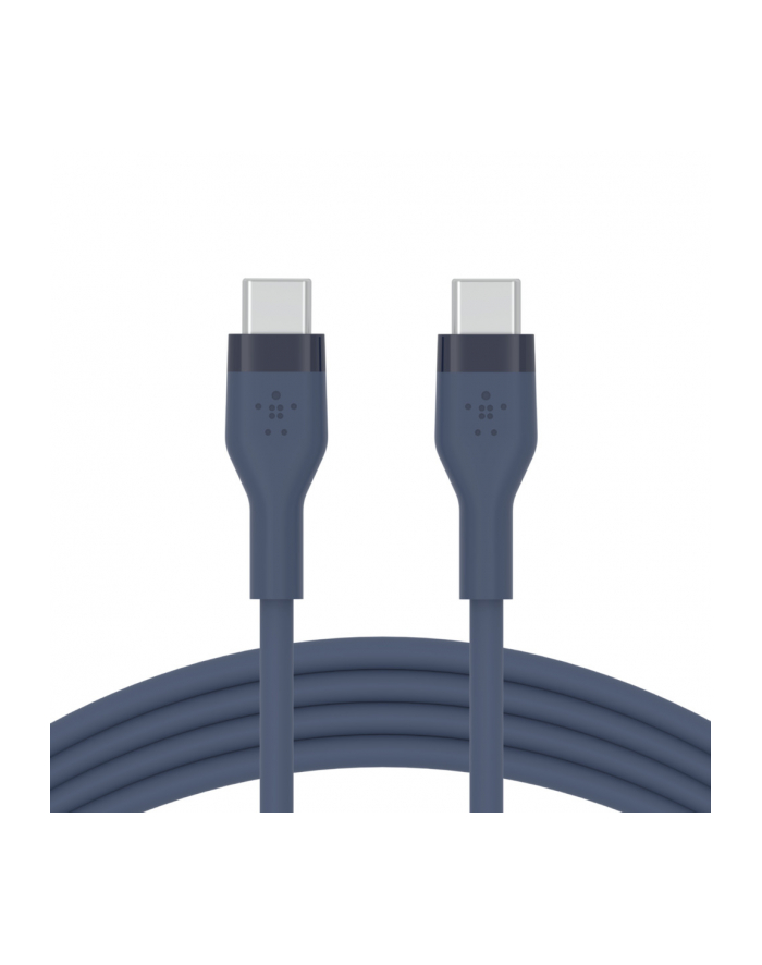 belkin Kabel BoostCharge USB-C do USB-C 2.0 silikonowy 2m, niebieski główny