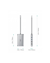 aukey CB-C78 aluminiowy HUB USB-C | 12w1 | RJ45 Ethernet 10/100/1000Mbps | 2xUSB 3.1 | 2xUSB 2.0 | 2xHDMI 4k@30Hz | VGA | SD i microSD | USB-C | USB-C - nr 8