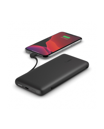 belkin PowerBank 10 000mAh z kablami USB-C/LTG Czarny