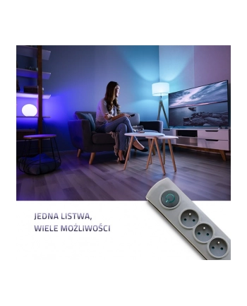 qoltec Listwa antyprzepięciowa | 6 gniazd | 5m nr 1
