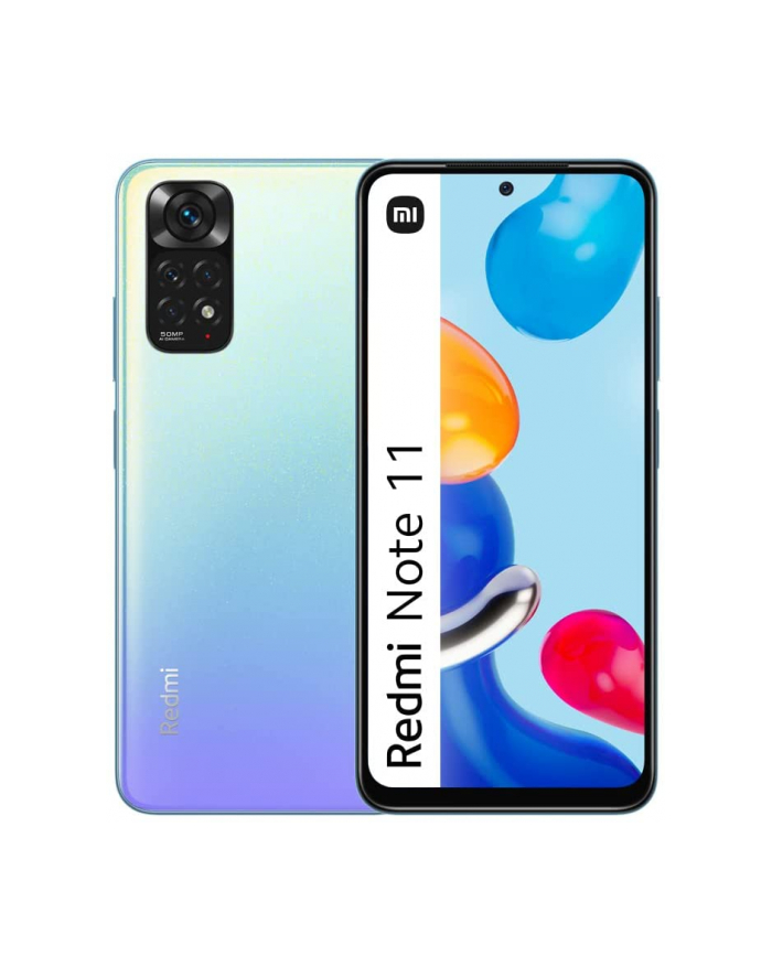 Xiaomi Redmi Note 11 4/128GB Star Blue 6.43'' | Snapdragon 680 | 4GB+128GB | LTE | Dual SIM + MicroSD | NFC | 50MP+8MP+2MP+2MP | 13MP główny