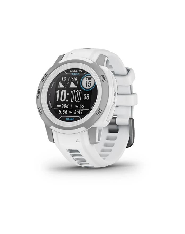 Garmin Instinct 2S Solar Surf Edition Ericeira z czujnikiem tętna HRM Elevate (szary / biały pasek) główny