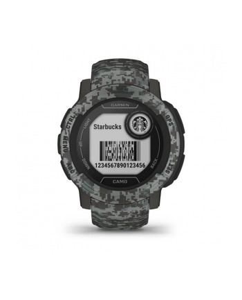 Garmin Instinct 2 Camo Edition z czujnikiem tętna HRM Elevate (grafitowy moro / grafitowy pasek)