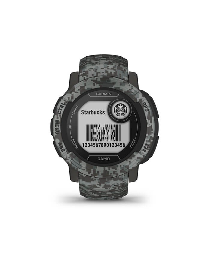 Garmin Instinct 2 Camo Edition z czujnikiem tętna HRM Elevate (grafitowy moro / grafitowy pasek) główny