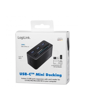 logilink Stacja dokująca USB3.2 8-portów, mini Czarna nr 1