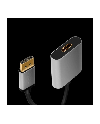 logilink Adapter DP do HDMI 4K 60Hz aluminiowy 0.15m nr 1