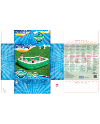 Basen dmuchany rośliny 54336 BESTWAY