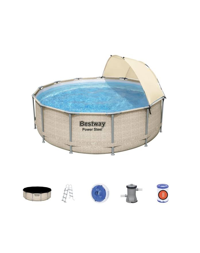 Basen stelażowy 396x107cm 5614V BESTWAY główny