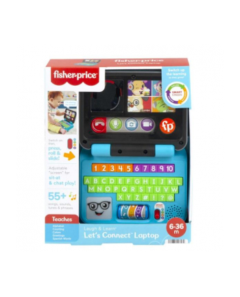 Fisher-Price Ucz się i Śmiej Edukacyjny Laptop Malucha Porozmawiajmy HHX33 MATTEL