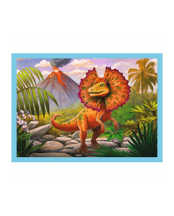 Puzzle 4w1 Wyjątkowe dinozaury 34609 Trefl nr 2