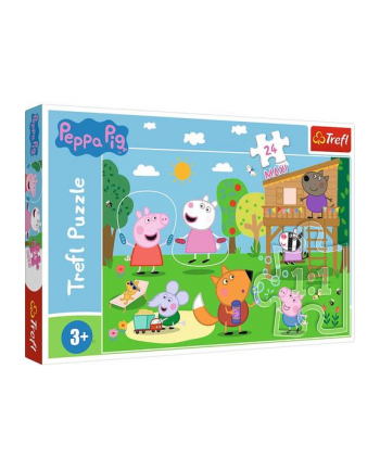 Puzzle 24el Maxi Zabawy na polanie Świnka Peppa. Peppa Pig 14342 Trefl nr 2