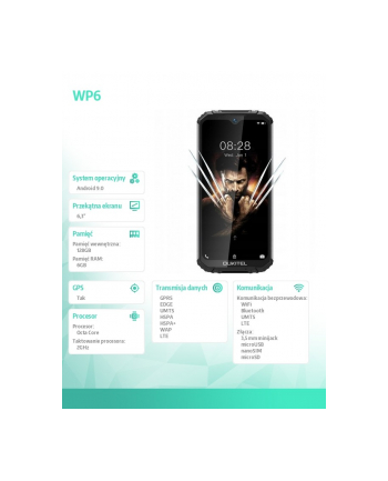 oukitel Smartfon WP6 6/128 Dual SIM Czarny