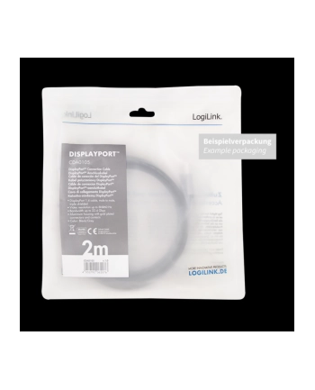 logilink Kabel DisplayPort 8K/60 Hz,DP/M do DP/M aluminiowy 1m nr 1