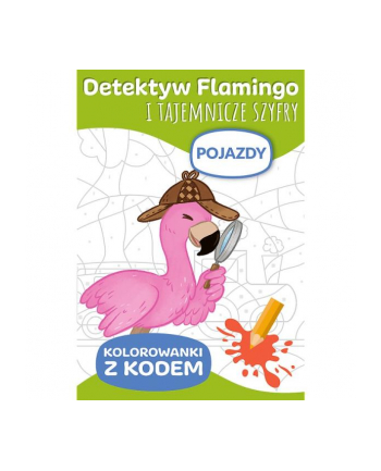 Detektyw Flamingo i tajemnicze szyfry. Kolorowanki z kodem. Pojazdy KS66034 Trefl