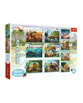 Puzzle 10w1 W świecie dinozaurów 90390 Trefl nr 1