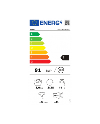 candy Pralka top CSTG 28TVRE/1-S 8kg
