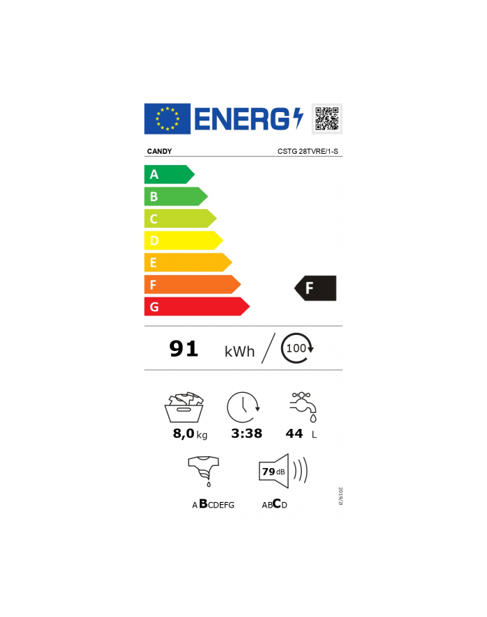 candy Pralka top CSTG 28TVRE/1-S 8kg główny