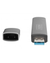 digitus Czytnik kart 3-portowy USB Typ C/ USB 3.0 SuperSpeed SD Micro SD HQ  aluminium Szary - nr 15