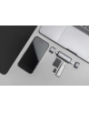 digitus Czytnik kart 3-portowy USB Typ C/ USB 3.0 SuperSpeed SD Micro SD HQ  aluminium Szary - nr 45