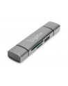 digitus Czytnik kart 3-portowy USB Typ C/ USB 3.0 SuperSpeed SD Micro SD HQ  aluminium Szary - nr 56