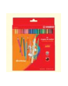 Kredki drewniane STABILO color etui kartonowe z zawieszką 24 szt. neon 1924/77-01 - nr 1
