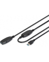 digitus Kabel przedłużający USB 3.0 SuperSpeed Typ USB A/USB A M/Ż aktywny Czarny 10m - nr 6