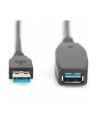 digitus Kabel przedłużający USB 3.0 SuperSpeed Typ USB A/USB A M/Ż aktywny 15m Czarny - nr 22
