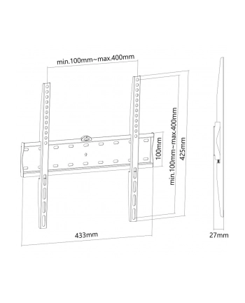 neomounts by newstar Uchwyt ścienny FPMA-W300BLACK 32-55 cali nr 2