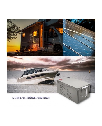 qoltec Akumulator AGM | 12V | 200Ah | max. 3000A nr 1