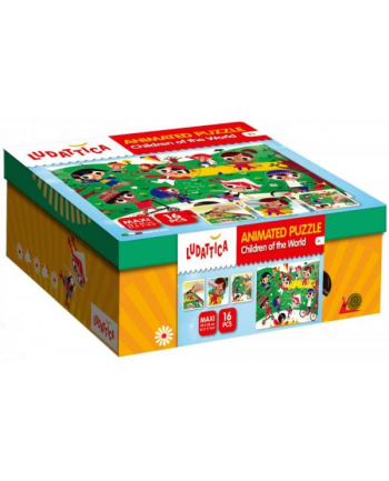 lisciani giochi Ludattica Animated puzzle Children of the World 58044 LISCIANI