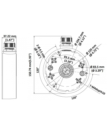 hikvision Puszka montażowa DS-1280ZJ-DM46