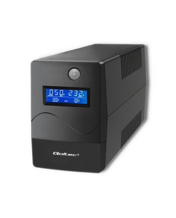 qoltec Zasilacz awaryjny UPS | 450VA | 240W | LCD | USB | RJ45