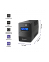 qoltec Zasilacz awaryjny UPS | 450VA | 240W | LCD | USB | RJ45 - nr 6