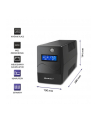 qoltec Zasilacz awaryjny UPS | Monolith | 650VA | 360W | LCD | USB |    RJ45 - nr 9