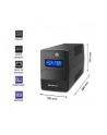 qoltec Zasilacz awaryjny UPS | Monolith | 850VA | 480W | LCD | USB |    RJ45 - nr 20