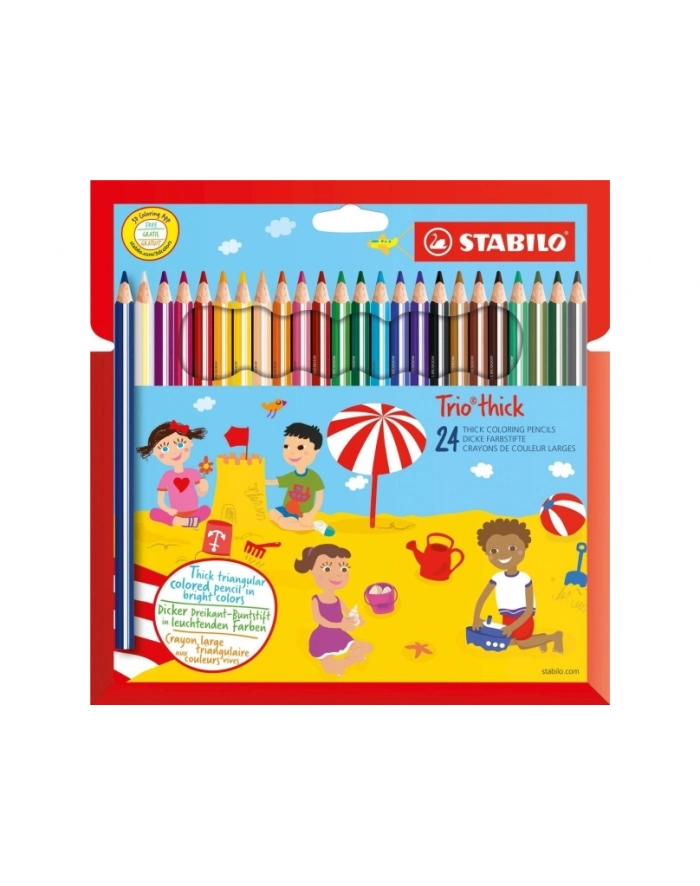 Kredka drewniana STABILO Trio gruba etui 24 szt. 203/24-01 główny