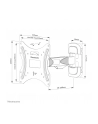 NEOMOUNTS BY NEWSTAR WL40-540BL12 Wallmount Full motion 2 pivots 32-55inch Max 35kg VESA max 200x200 Distance to wall 4.6-30.8cm Bl - nr 2