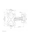 NEOMOUNTS BY NEWSTAR WL40S-840BL12 Select Screen Wall Mount 32-55inch max 40kg  full motion 2 pivots VESA 200x200 Black - nr 20